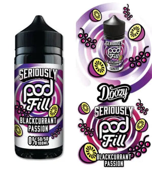 Seriously Pod Fill Blackcurrant Passion E-liquid Shortfill - Scent Vape