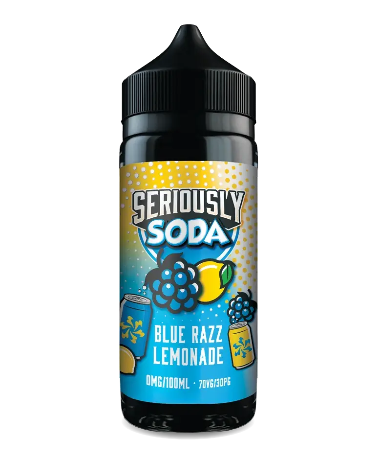 Seriously Soda Blue Razz Lemonade E-liquid Shortfill - Scent Vape