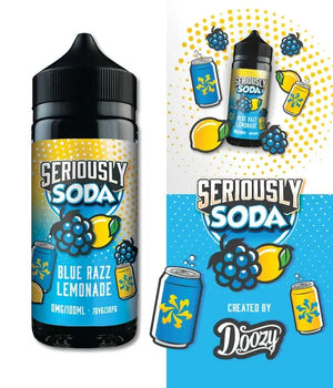 Seriously Soda Blue Razz Lemonade E-liquid Shortfill - Scent Vape