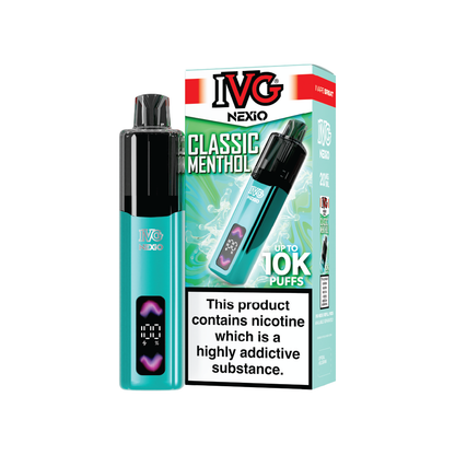 IVG Nexio 10K Prefilled Pod Kit | Classic Menthol