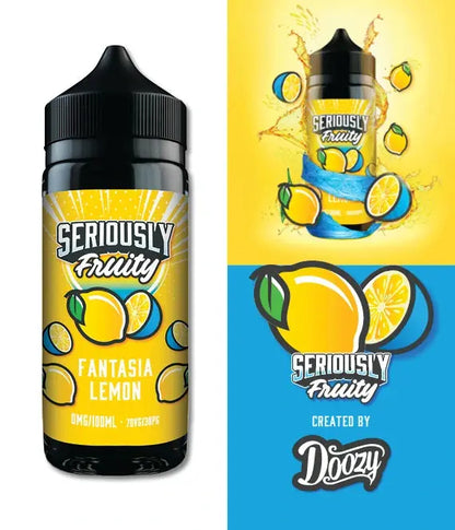 Seriously Fruity Fantasia Lemon E-liquid 100ml Shortfill - Scent Vape