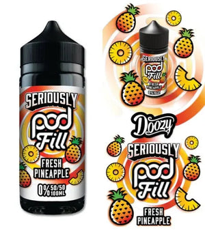 Seriously Pod Fill Fresh Pineapple E-liquid Shortfill - Scent Vape