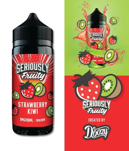 Seriously Fruity Strawberry Kiwi E-liquid 100ml Shortfill - Scent Vape