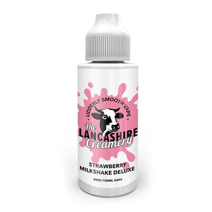 Strawberry Milkshake Deluxe By The Lancashire Creamery 100ml Shortfill