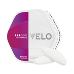 VELO Shift Hot Grape nicotine pouches in comfort shape packaging.