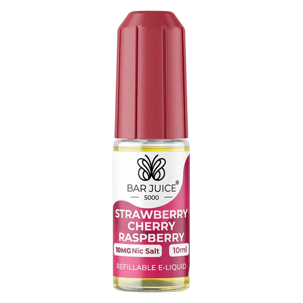 Bar Juice 5000 Strawberry Cherry Raspberry Nic Salt Vape Juice 10ml