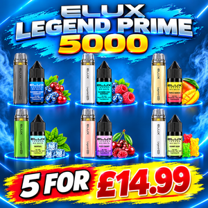 ELUX Legend Prime 5000 Starter Kit + E-Liquid Elux Nic Salt Combo