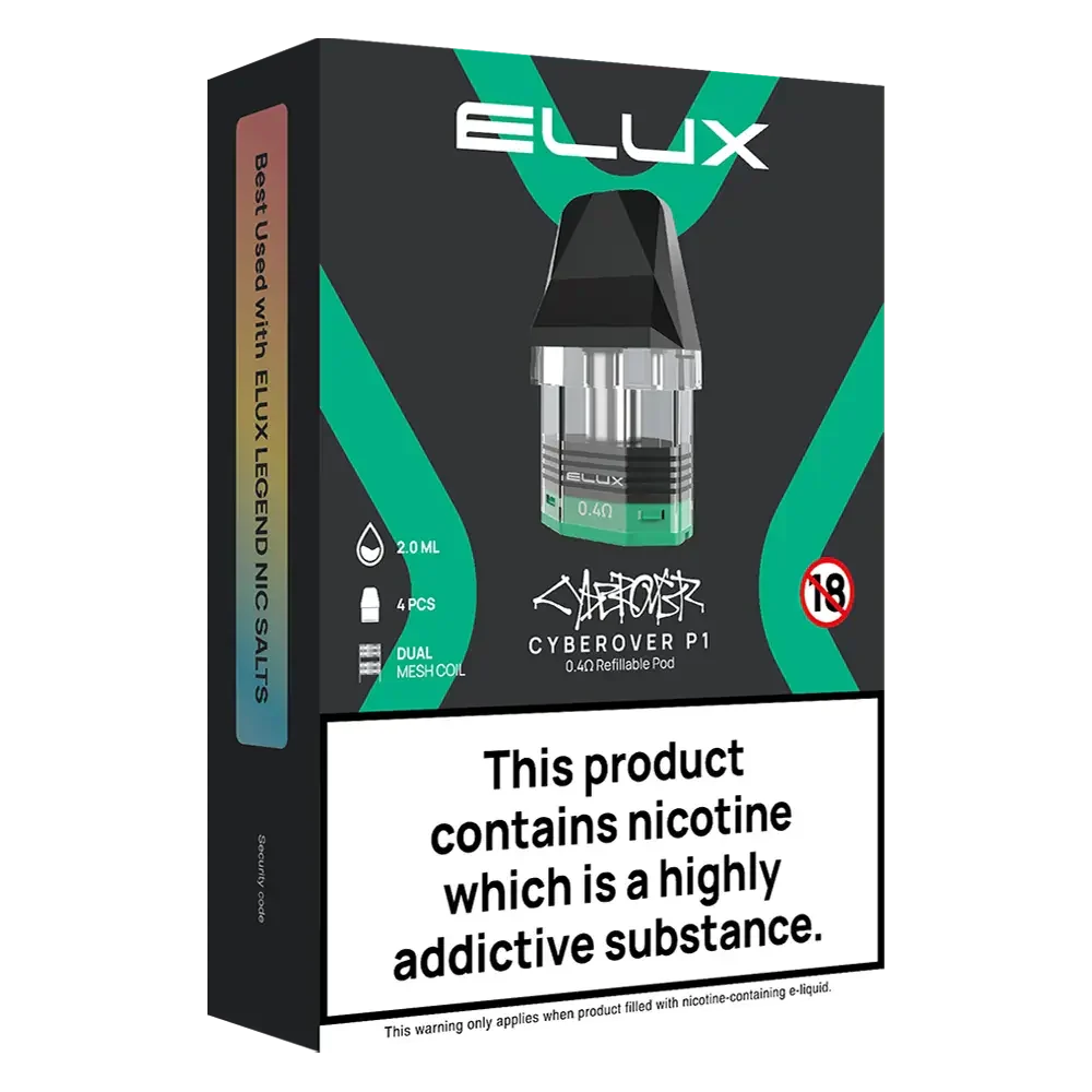 Elux Cyberover P1 Replacement Pods - Scent Vape