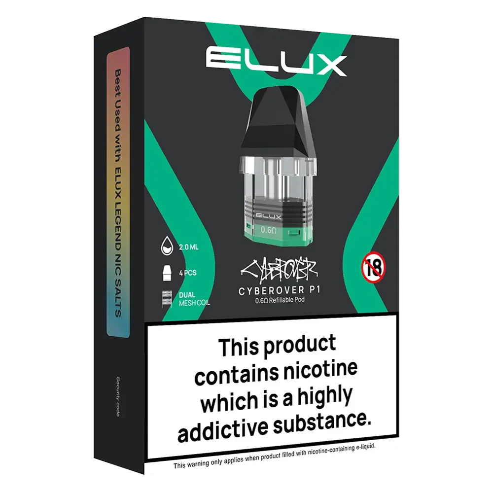 Elux Cyberover P1 Replacement Pods - Scent Vape