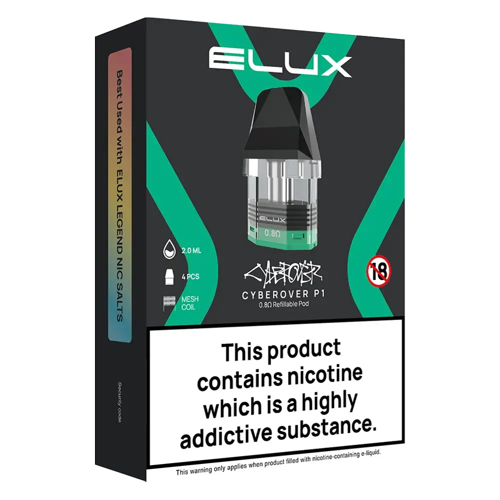 Elux Cyberover P1 Replacement Pods - Scent Vape