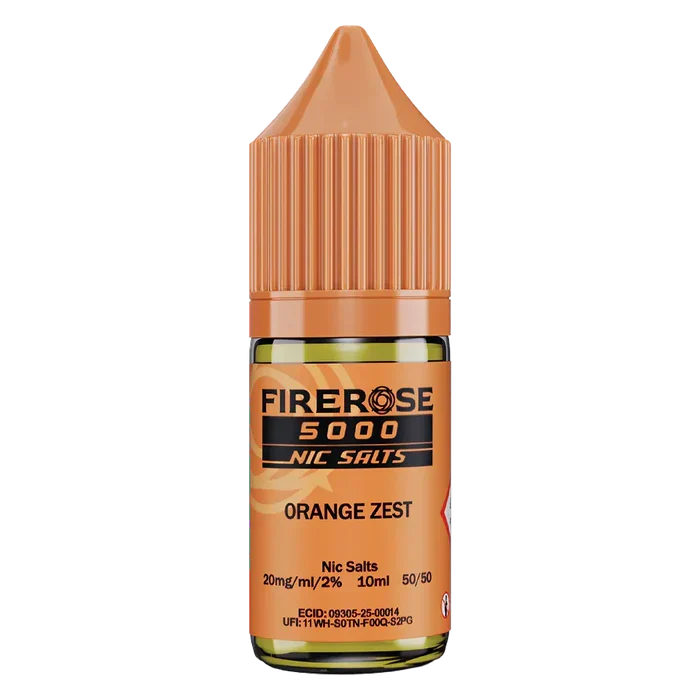 Orange Zest Elux Firerose 5000 Nic Salt Vape Juice - Scent Vape