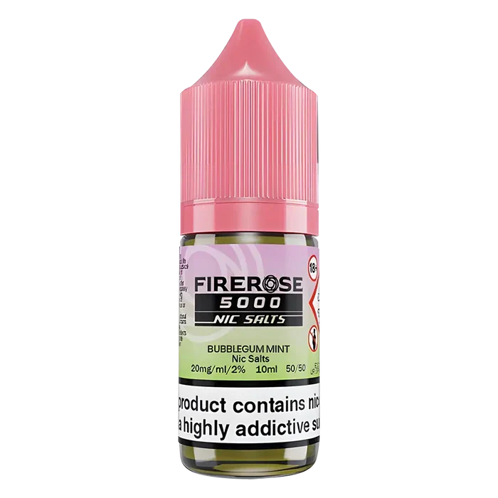Bubblegum Mint Elux Firerose 5000 Nic Salt Vape Juice - Scent Vape