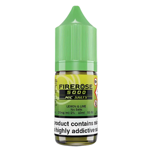 Lemon Lime Elux Firerose 5000 Nic Salt Vape Juice - Scent Vape