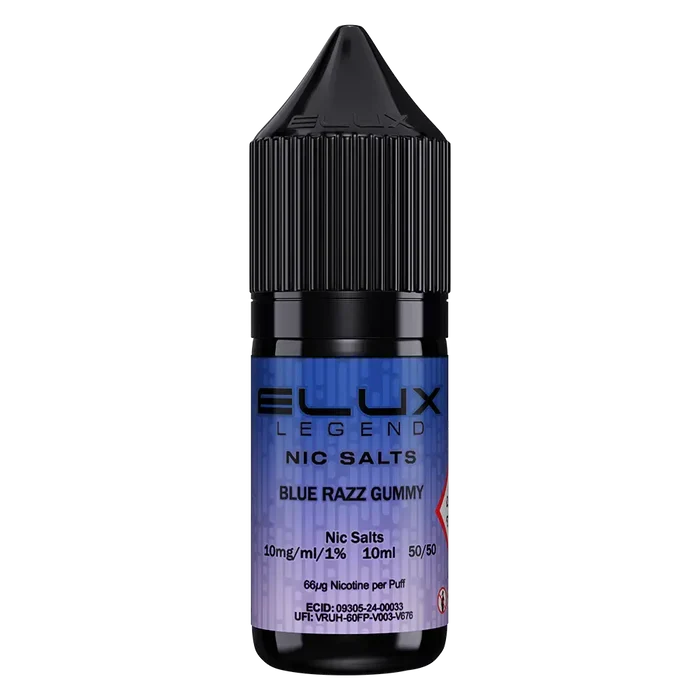 Blue Razz Gummy Elux Legend Nic Salt Vape Juice - Scent Vape