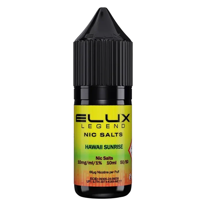 Hawaii Sunrise Elux Legend Nic Salt Vape Juice