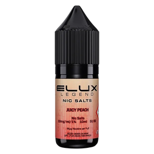 Juicy Peach Elux Legend Nic Salt Vape Juice