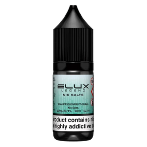 Kiwi Passionfruit Guava Elux Legend Nic Salt Vape Juice