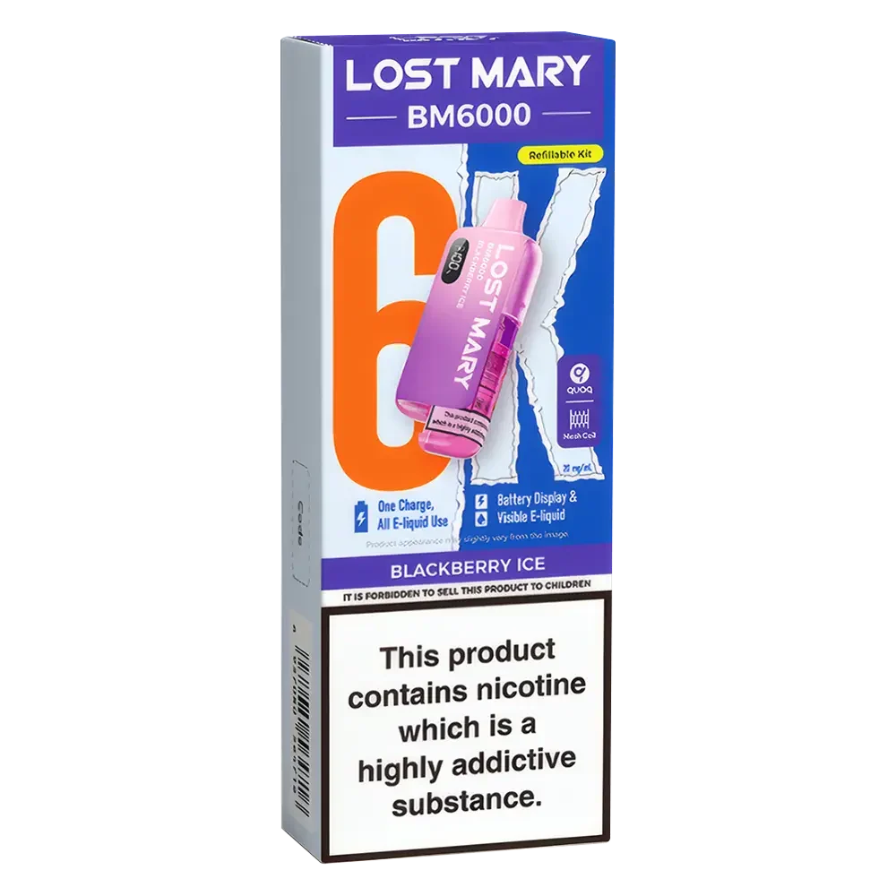 Lost Mary BM6000 Blackberry Ice Prefilled Pod Kit - Scent Vape