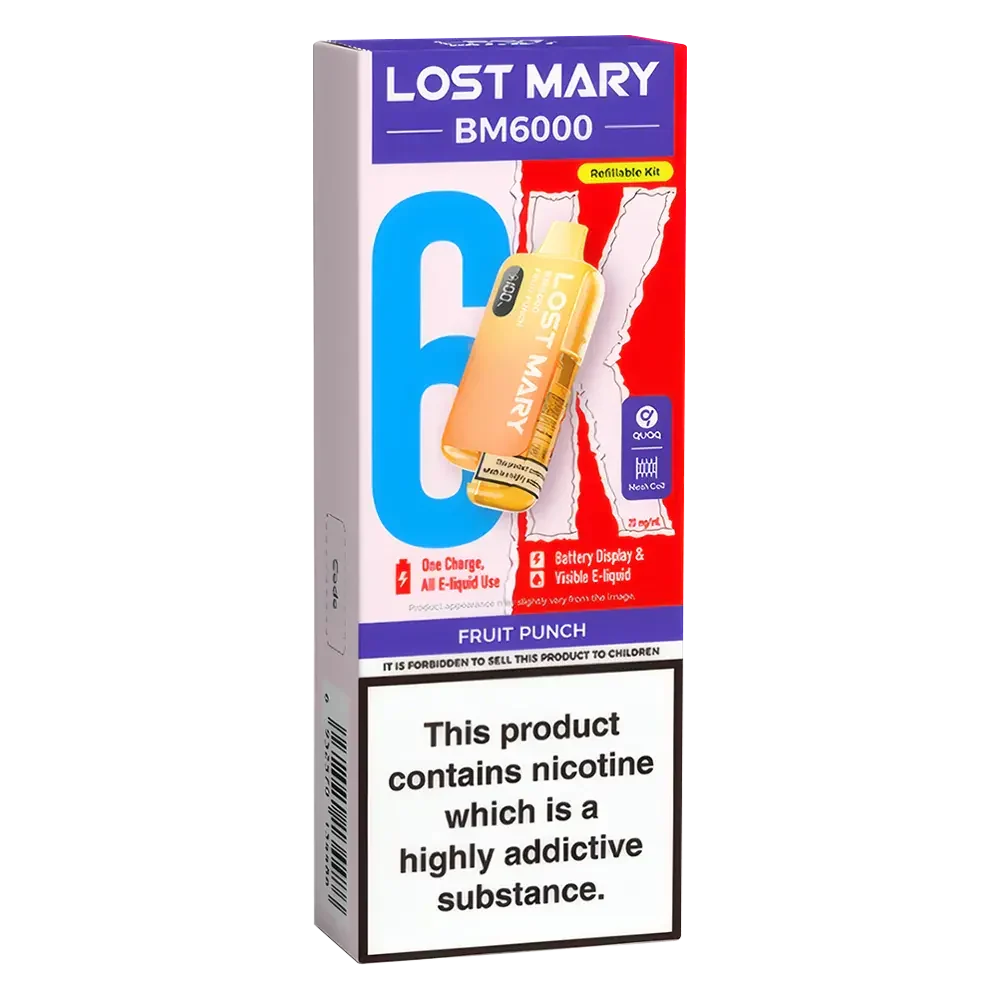 Lost Mary BM6000 Fruit Punch Prefilled Pod Kit - Scent Vape