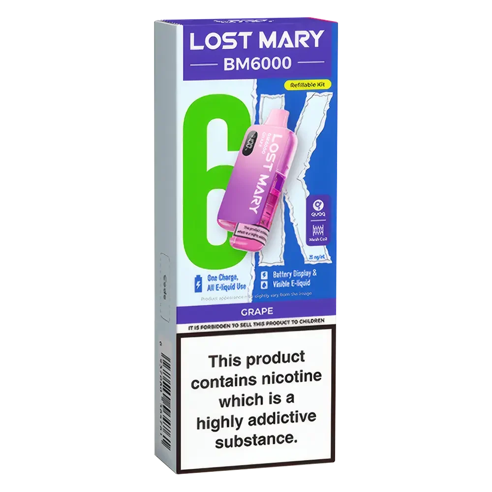 Lost Mary BM6000 Grape Prefilled Pod Kit - Scent Vape