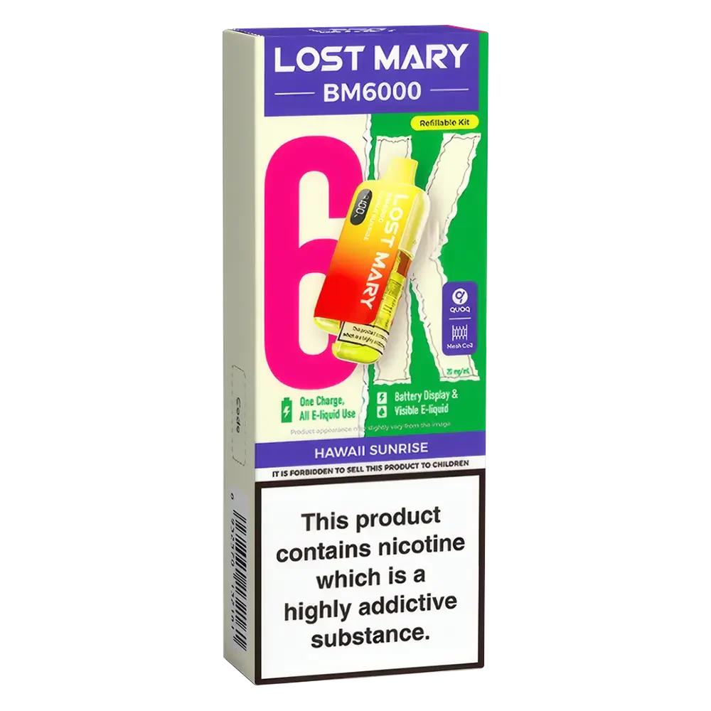 Lost Mary BM6000 Hawaii Sunrise Prefilled Pod Kit - Scent Vape