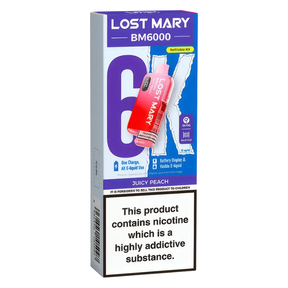 Lost Mary BM6000 Juicy Peach Prefilled Pod Kit - Scent Vape