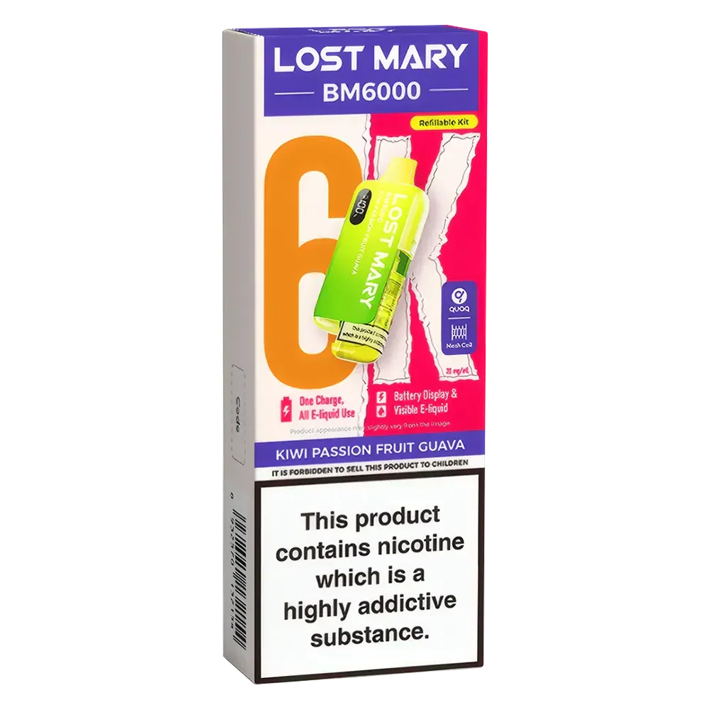 Lost Mary BM6000 Kiwi Passionfruit Guava Prefilled Pod Kit - Scent Vape