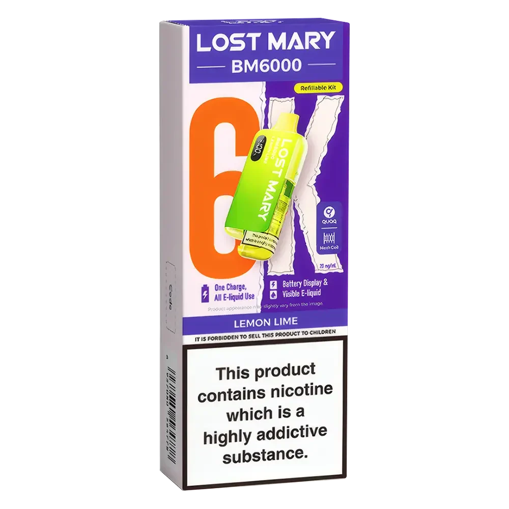 Lost Mary BM6000 Lemon Lime Prefilled Pod Kit - Scent Vape