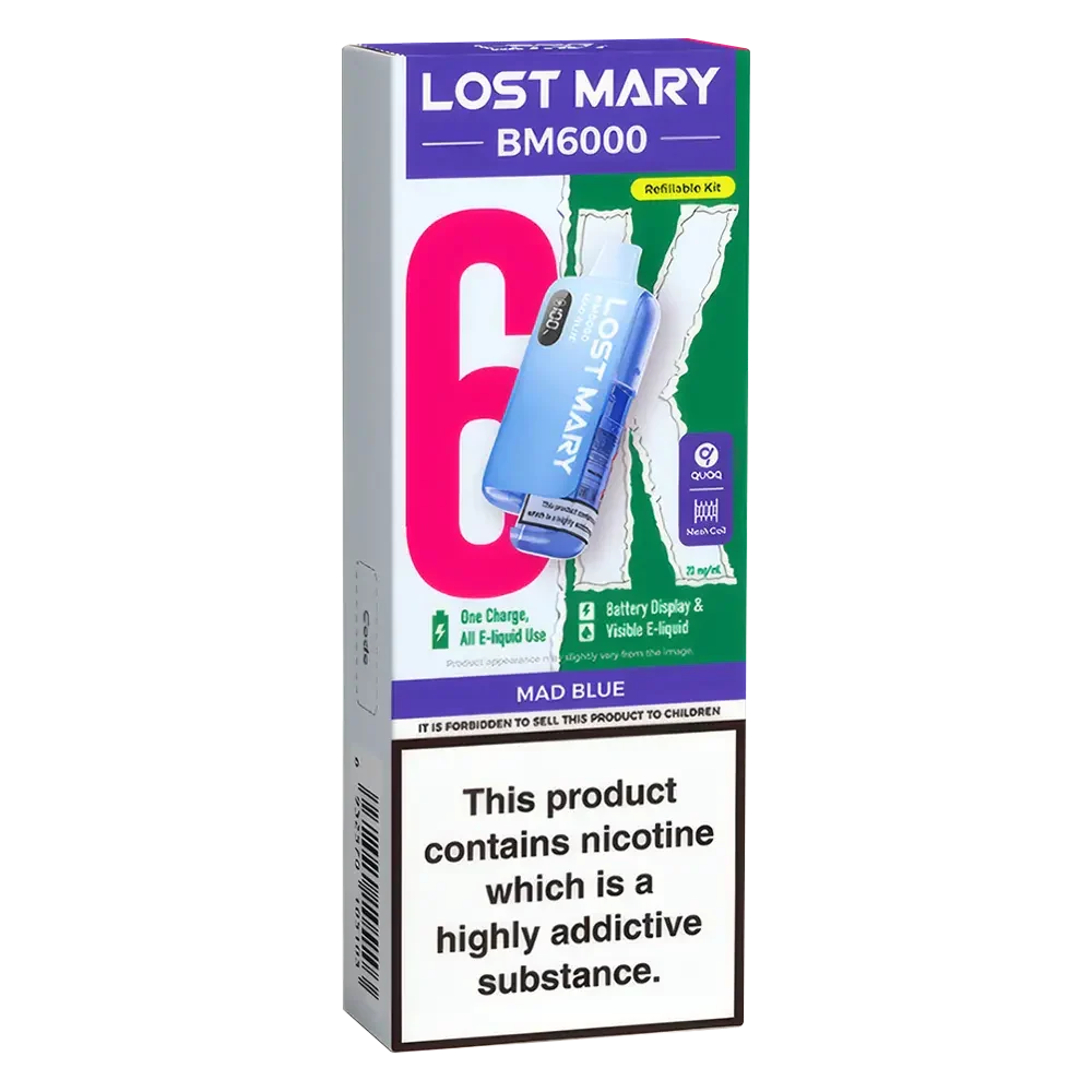 Lost Mary BM6000 Mad Blue Prefilled Pod Kit - Scent Vape