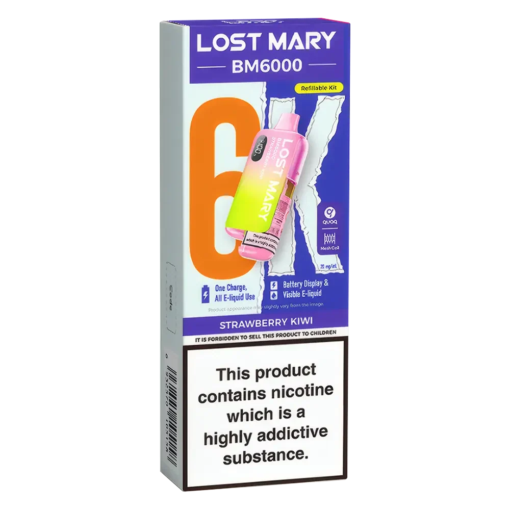 Lost Mary BM6000 Strawberry Kiwi Prefilled Pod Kit - Scent Vape