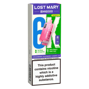 Lost Mary BM6000 Strawberry Raspberry Cherry Ice Prefilled Pod Kit - Scent Vape