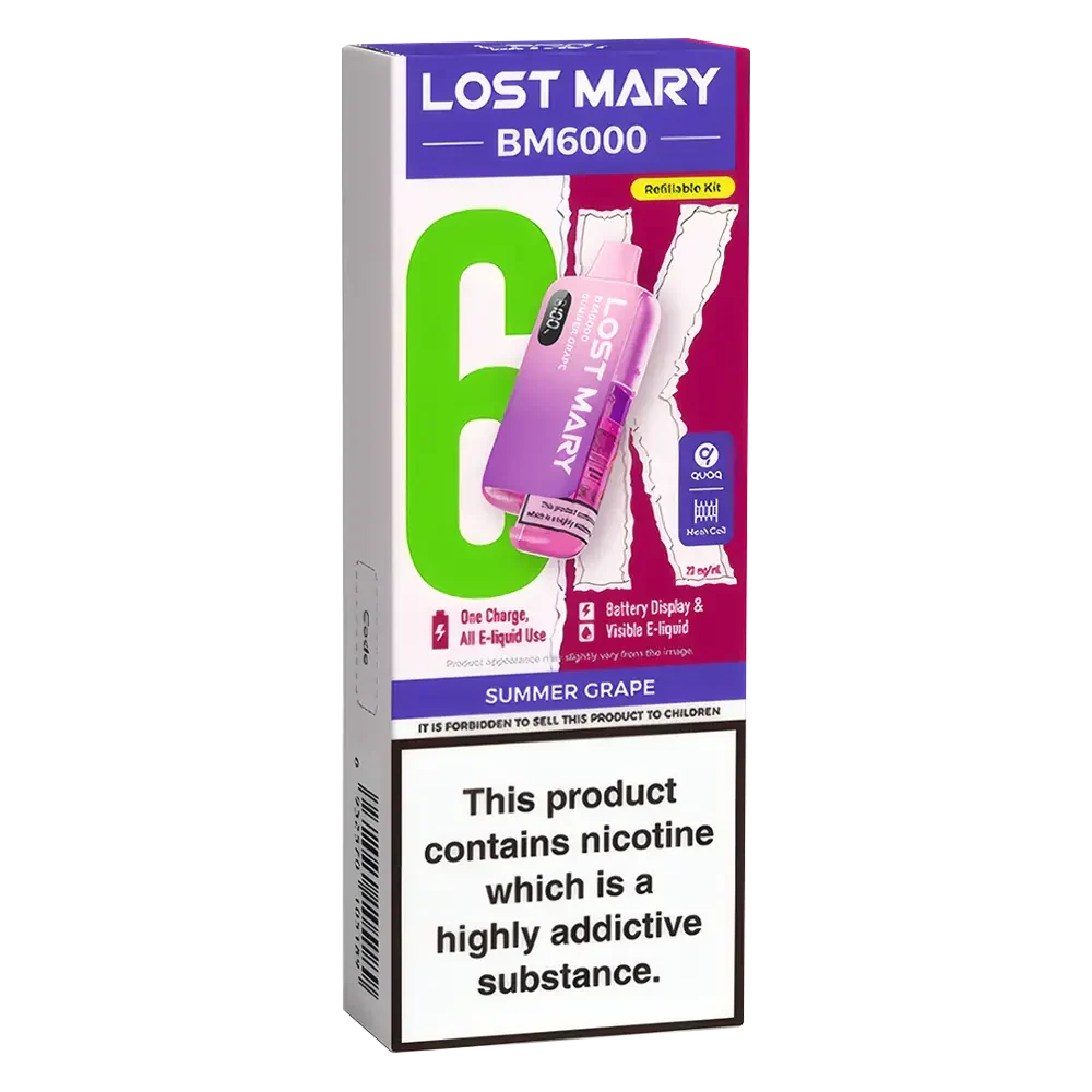 Lost Mary BM6000 Summer Grape Prefilled Pod Kit - Scent Vape