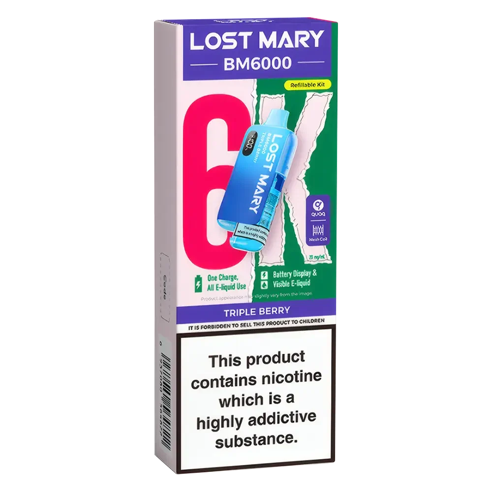 Lost Mary BM6000 Triple Berry Prefilled Pod Kit - Scent Vape