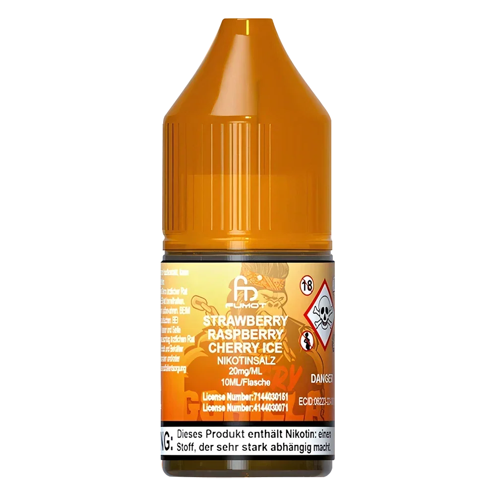 R And M Tornado 7000 Strawberry Raspberry Cherry Ice Nic Salt Vape Juice - Scent Vape