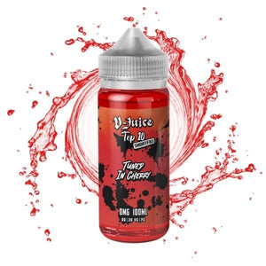 V Juice Premium E-Liquid 100ML | Tunned In Cherry with 2 Nic shots
