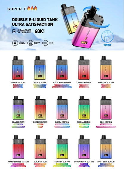 Superfire Ultra Fusion 60K Prefilled Pod Kit