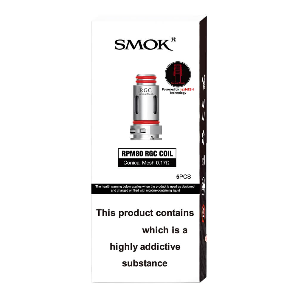 Smok RPM80 RGC Conical  Mesh Coils 0.17ohms (Pack of 5) - Scent Vape