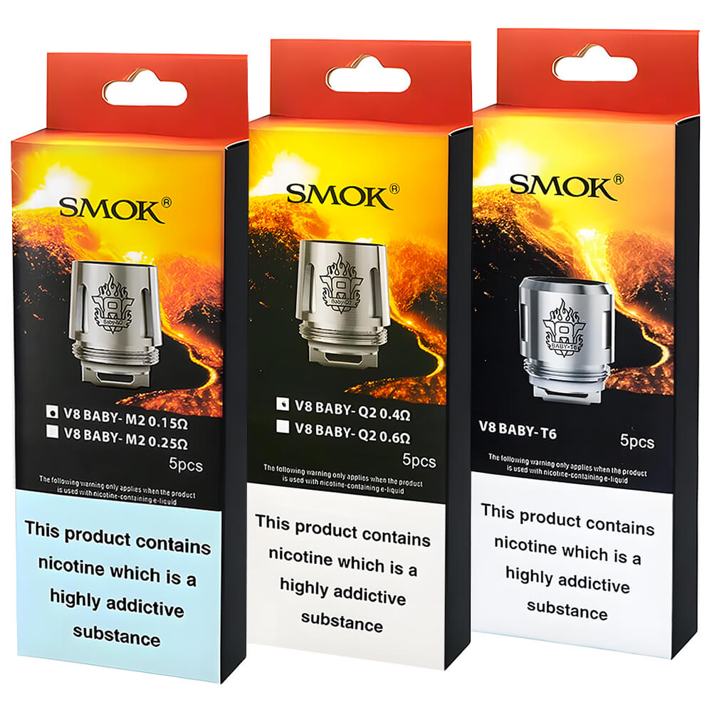SMOK V8 Baby Replacement Coils - 5 Pack - Scent Vape